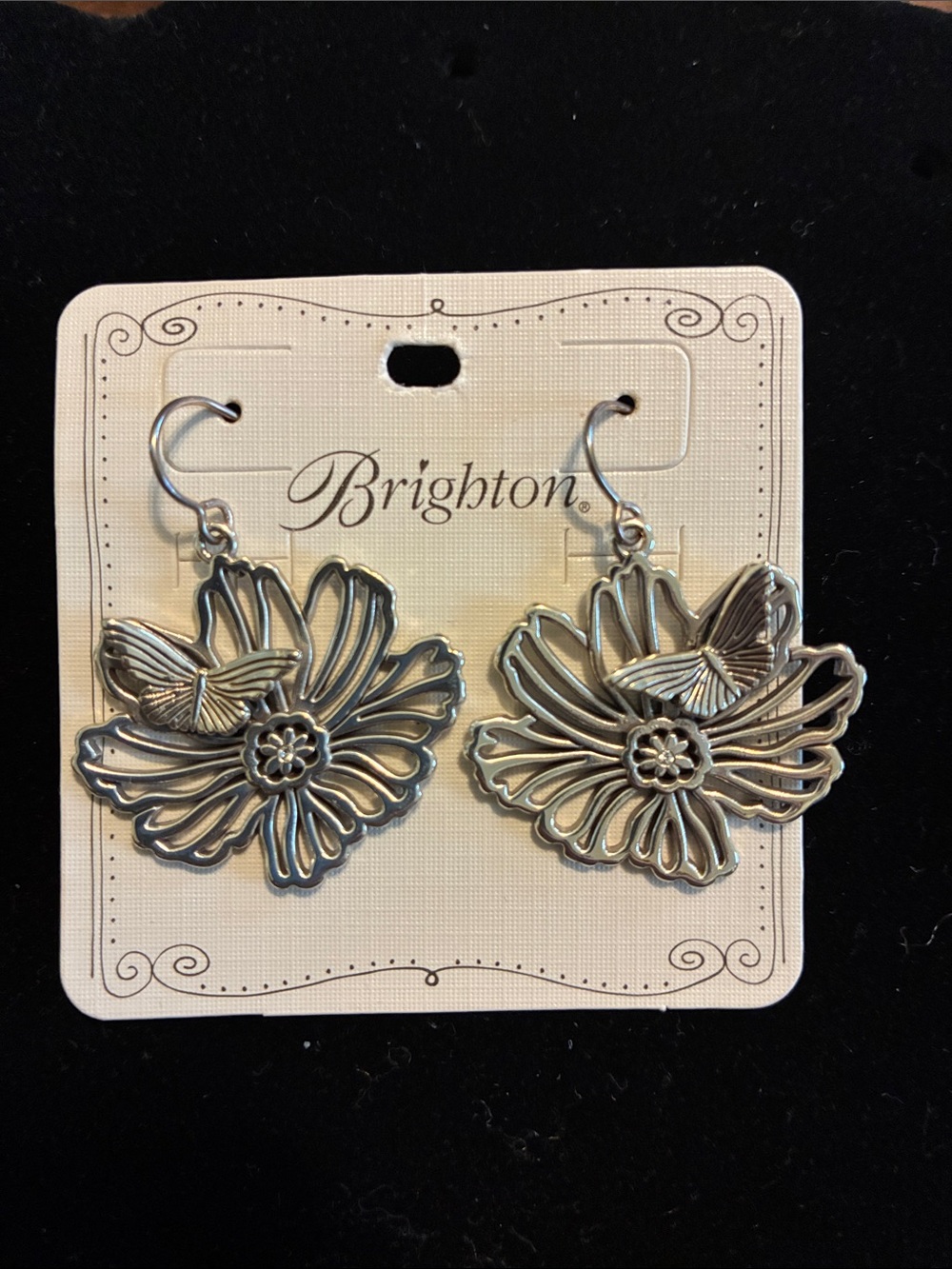 Brighton Enchanted Garden Silver Dangle Earrings